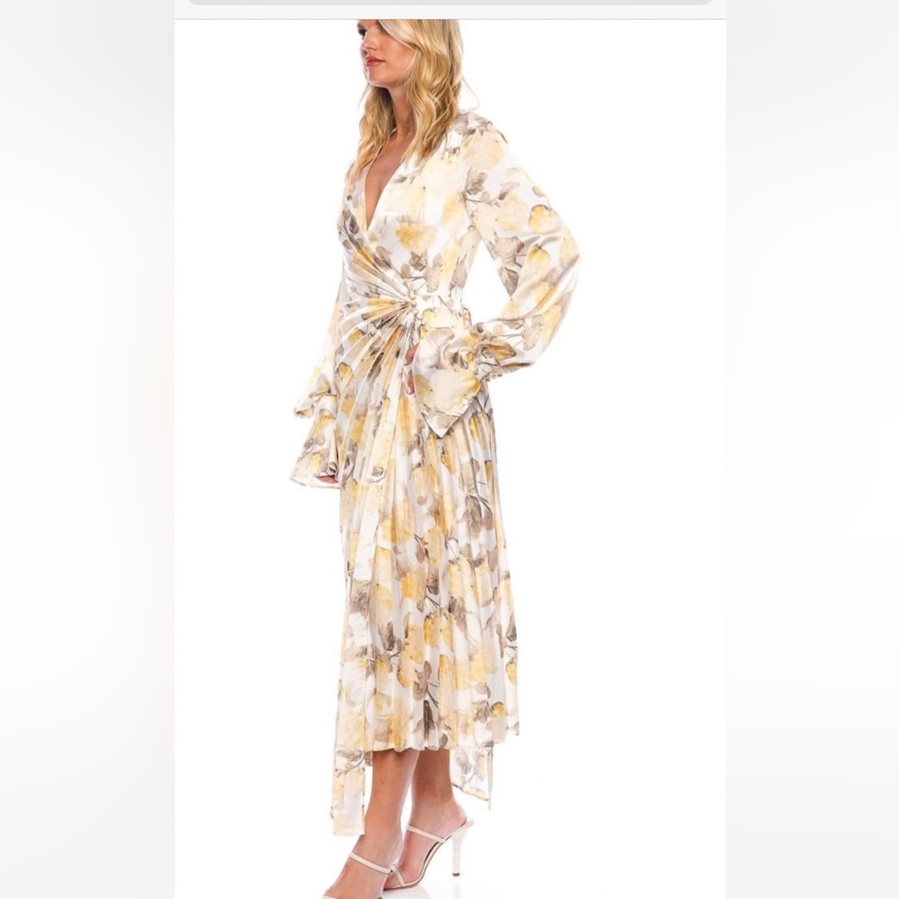 Acler Cresta Dress in Hydrangea Garden